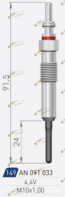 Свеча накаливания A-N PARTS 091 033